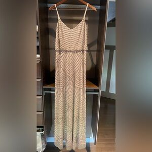 Adrianna Papell beaded dress.